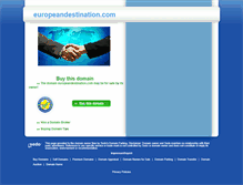 Tablet Screenshot of europeandestination.com